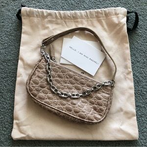 By Far Croc Rachel Mini Bag
